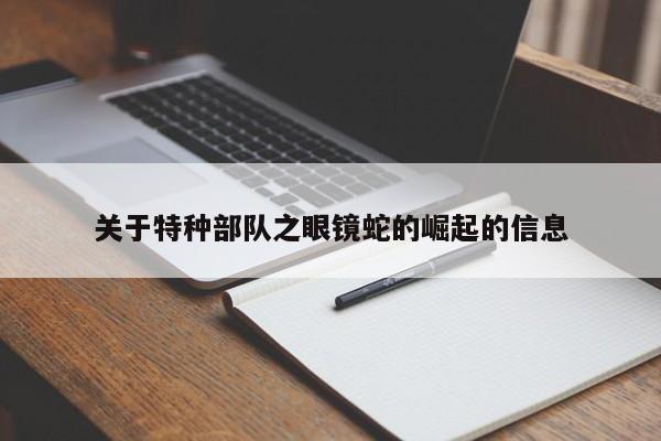 关于特种部队之眼镜蛇的崛起的信息